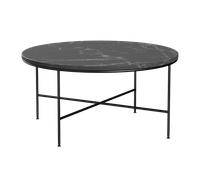 Table Basse Fritz Hansen Planner Ø80 Gris Anthracite/ Noir