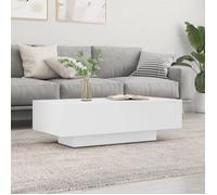 Table basse - FYDUN - 100x49,5x31 cm - Bois d'ingénierie - Blanc - Design moderne