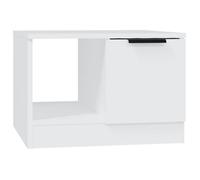 Table basse - FYDUN - 50x50 cm - Bois d'ingénierie - Blanc - Design contemporain