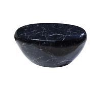 Table basse GALEA noire effet marbre - Aluminium design contemporain