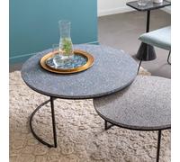 Table basse gigogne en terrazzo