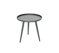 Table basse gigogne ronde grise en aluminium Antiparos Ø 50 x 50 cm -