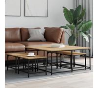 Table Basse Gigogne Table d'Appoint Bout de Canapé 5pcs Bois d'Ingénierie vidaXL