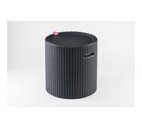 Table basse glacière Keter Cool Stool 39 L résine imitation rotin gris anthracite, table extérieur isotherme (230905)