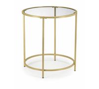Table basse Glamour or ronde 50x55 cm Deco