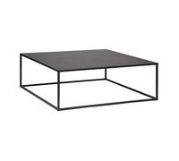 Atmosphera Table basse Gota métal noir 100x100 cm
