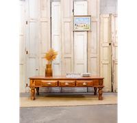 Table basse grand format en bois exotique n°477