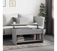 Vidaxl Table Basse Sonoma Gris 80x50x40 Cm Bois D'ingénierie Marron