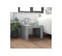 Vidaxl Table Basse Gris Béton 50x50x35 Cm Bois D'ingénierie Gris