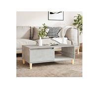 Vidaxl Table Basse Gris Béton 90x50x36,5 Cm Bois D'ingénierie Multicolore