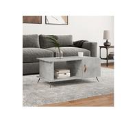 Vidaxl Table Basse Gris Béton 90x50x40 Cm Bois D'ingénierie Gris