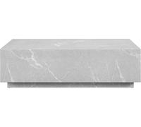 Table basse grise 120x75 cm aspect marbre Table de salon Table d'appoint