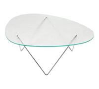 Table Basse Gubi Pedrera Chrome/ Transparent/ Verre