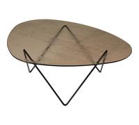 Table Basse Gubi Pedrera Noir Semi-mat/ Bronze/Verre