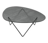 Table Basse Gubi Pedrera Noir Semi-mat/fumé/verre