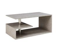 Table basse Haarlem 90 x 50 x 41 cm effet béton clair