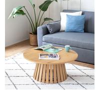 Happy Garden Table basse LIV - Ronde scandinave, aggloméré et mélaminé Ø 80 cm