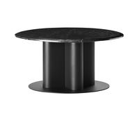Table Basse Hard To Resist Ø80 Noir/ Marbre Noir