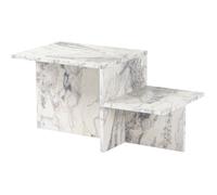 - Table basse en aggloméré 80 x 40 x 40 cm Harmony beige marbré