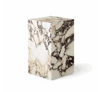 Audo Plinth Table Basse Haute Marbre Calacatta Viola