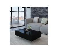 Table basse Haute brillance Noir