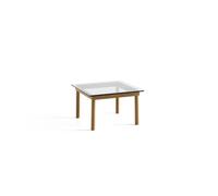 Table Basse HAY Kofi 60x60 en Chêne et Verre Transparent