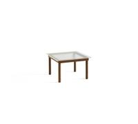 Table Basse HAY Kofi 60x60 Noyer/ Transparent Rainuré Transparent
