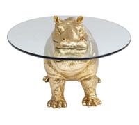 Kare Design Table Basse Hippopotame doré
