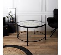 Generique Table basse Horloge design 90 cm noir