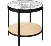 Table Cafe Pendule Meca Noir Atmosphera