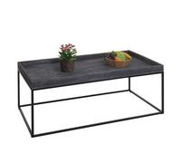Table basse MENDLER HWC-K71 métal 46x110x60cm gris foncé Gris foncé G