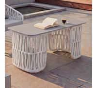 Mendler Table Basse HWC-P90 43x90x45cm Gris Clair, Plateau Gris