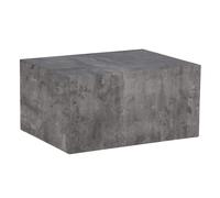 Table Basse Imitation Marbre "York" 80cm Gris Foncé