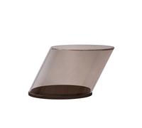 Table basse inclinable , finition fumée/verre