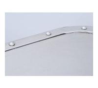 Table Basse Industrielle Métal Wall 110cm Argent Argenté G