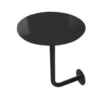 Table basse industrielle nordique pour café, bar ou salle à manger, table murale de style bistro/pub/bar, bureau mural flottant robuste en métal et fer pour petits espaces de salon/Noir (Dimensions :