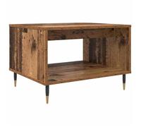 Table basse industrielle - vidaXL - Bois ancien - 60x50x40 cm - Bois d'ingénierie - Pieds en fer - Finition mate