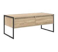 Table basse industrielle - vidaXL - Sonoma - Bois d'ingénierie - 100x46x40 cm - Rectangulaire - Avec tiroir