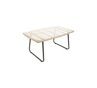 Home Deco Factory Table basse Surabaya 95x55x42 cm Naturel et noir multicolore