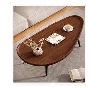 Table basse irrégulière moderne du milieu du siècle avec pieds en bois, petite table centrale pour salon, canapé, table pour petits espaces, design unique (BL120 cm/H38 cm)
