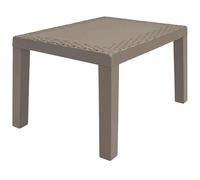 Table basse Jack pour extérieur style moderne couleur marron fixe fabriquée en polypropylène 46 x 59 cm