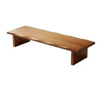 Table basse japonaise à plancher bas - Table d'appoint extérieure et intérieure pour s'asseoir, manger et se détendre - Meuble marron 120 x 60 x 35 cm - Parfait pour les espaces de vie de style