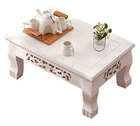 Table basse japonaise antique pour tatami, table basse en bois massif, tatami, simple balcon, petite baie vitrée, thé zen, méditation, autel