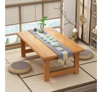 Table Basse Japonaise en Bambou Pliante pour Espace À L'Asseoir Économiseur D'Espace À L'Asseoir sur Le Sol Bureau Tatami Meuble de Repas Portatif pour Salon(A,80*45*40CM/31.5*17.7*15.7IN)