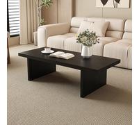 Table Basse Japonaise en Bois De Style Tatami, Table Basse Noire pour S'asseoir Au Sol, Finition Lisse Et Polie, Idéale pour Le Salon, La Maison Ou Le Bureau(100 * 60 * 40cm/39.4 * 23.6 * 15.7in)