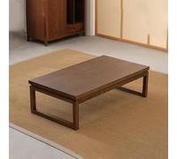 Table basse japonaise moderne en bois, design rectangulaire bas, table d'appoint multifonctionnelle, facile à installer, mobilier élégant de salon et de bureau à domicile