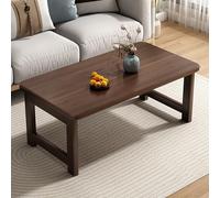 Table basse japonaise pliable - Design en bois peu encombrant - Pas de montage nécessaire - Idéale pour chambre à coucher et balcon - Fourrure fonctionnelle pour la maison