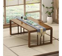 Table basse japonaise pliable en bambou - Multifonctionnelle - Gain de place - Pour s'asseoir, salon, salon de thé