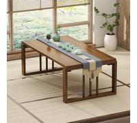 Table basse japonaise pliable en bambou - Multifonctionnelle - Gain de place - Pour s'asseoir, salon, salon de thé