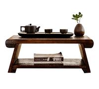 Table Basse Japonaise Pliable Ivan Tech (Brown, 70x34.5x28cm)